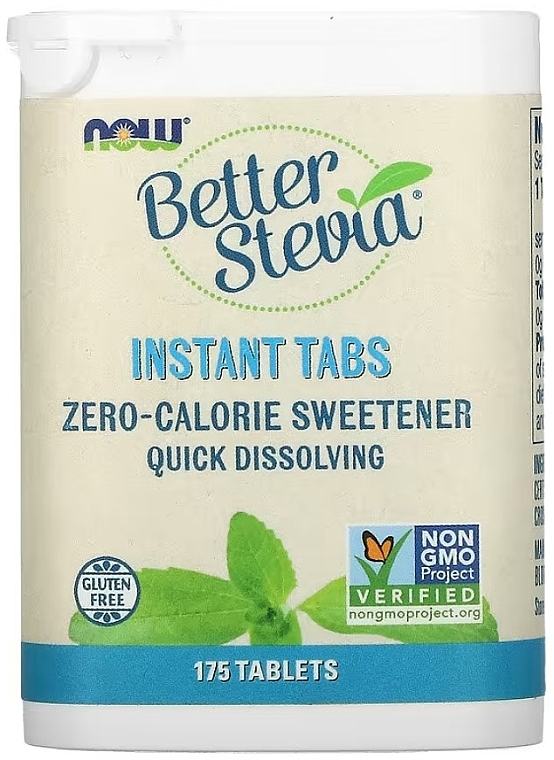 Подсластитель "Стевия" в таблетках - Now Foods Better Stevia Instant Tabs — фото N1