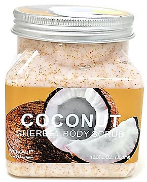 Скраб для тіла "Кокос" - Wokali Sherbet Body Scrub Coconut — фото N1