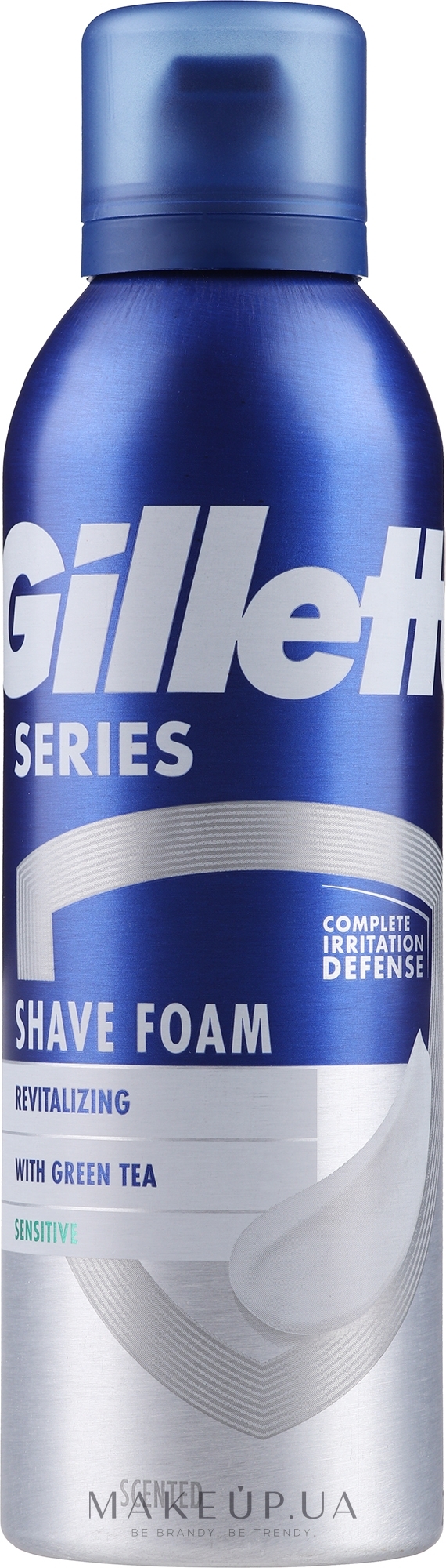 Пена для бритья - Gillette Series Revitalizing Shave Foam With Green Tea — фото 200ml