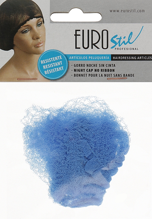 Сеточка для волос голубая, 01049/59 - Eurostil — фото N1