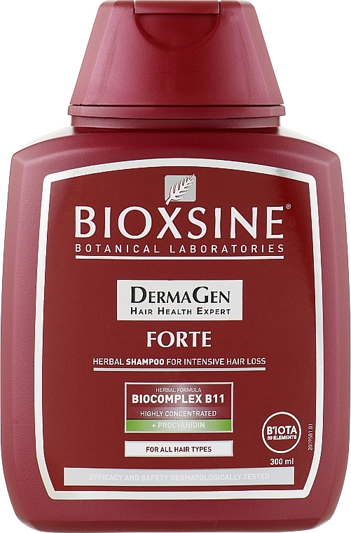 УЦЕНКА Растительный шампунь против интенсивного выпадения волос - Biota Bioxsine DermaGen Forte Herbal Shampoo For Intensive Hair Loss * — фото N2