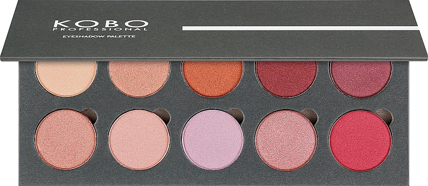 УЦЕНКА Палетка теней для век - Kobo Professional 10X Eyeshadow Palette * — фото N1