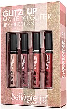 Духи, Парфюмерия, косметика Набор для губ - Bellapierre Glitz it Up Matte to Glitter Lip Collection (Lipstick 4х3.5g)