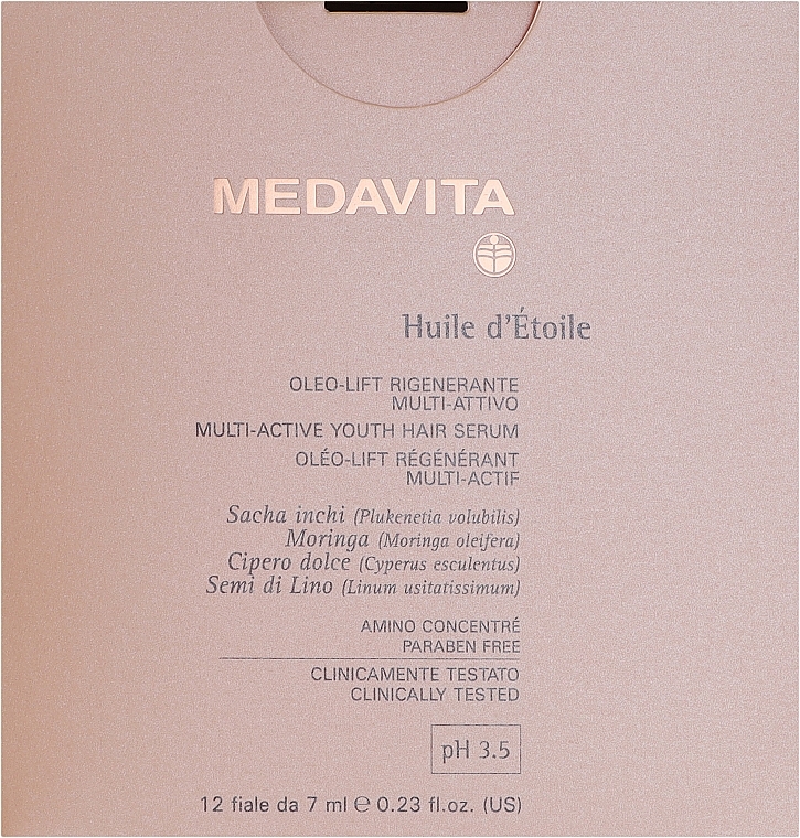 Ампульна сироватка для волосся - Medavita Huile D'Etoile Hair Serum — фото N1