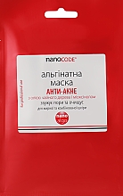 Альгинатная маска для лица "Анти-акне" с чайным деревом уменьшающая воспаление - NanoCode Algo Masque — фото N1