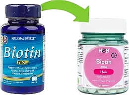 Харчова добавка "Біотин", 300 мкг - Holland & Barrett Biotin — фото N2
