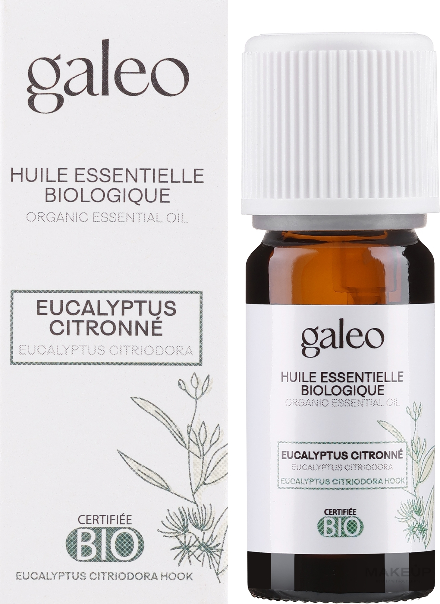 Органическое эфирное масло эвкалипта лимонного - Galeo Organic Essential Oil Eucalyptus Citriodora — фото 10ml