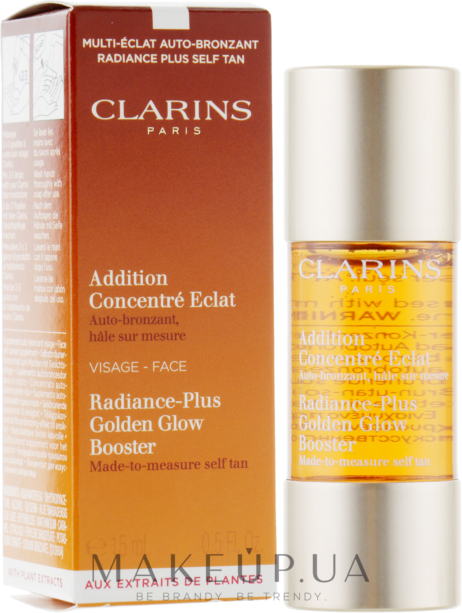 Концентрат с эффектом искусственного загара для лица - Clarins Radiance-Plus Golden Glow Booster — фото 15ml