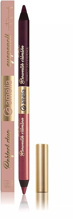 Двосторонній олівець для очей - Amelia Cosmetics Perfect Eyepencil Duo — фото N1