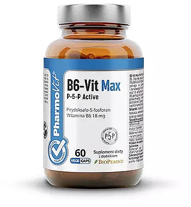 Вітаміни "B6-Vit Max" - Pharmovit Clean Label B6-Vit Max P-5-P Active — фото N1