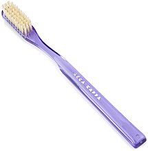 Зубна щітка, фіолетова - Acca Kappa Hard Pure Bristle Toothbrush Model 569 — фото N1