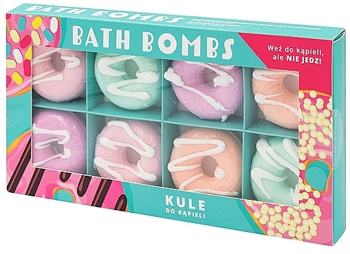 Набор бомбочек для ванны "Пончики" - Bella Bath Bombs (b/bomb/8x30g) — фото N1