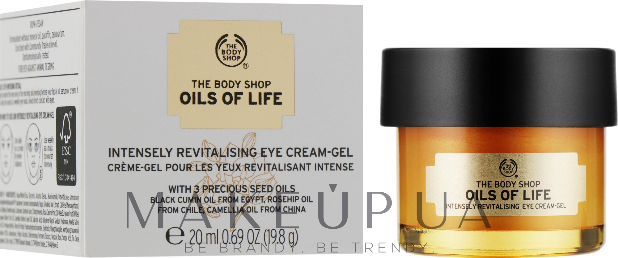 Восстанавливающий крем-гель для кожи вокруг глаз - The Body Shop Oils of Life — фото 20ml