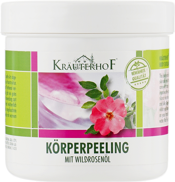 Пілінг для тіла з маслом дикої троянди - Krauterhof Wild Rose Body Peeling