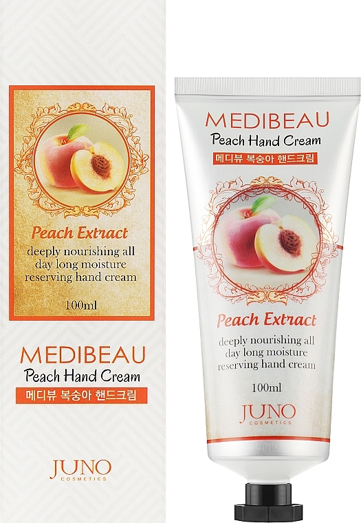 Крем для рук "Персик" - Juno Medibeau Peach Hand Cream — фото N2