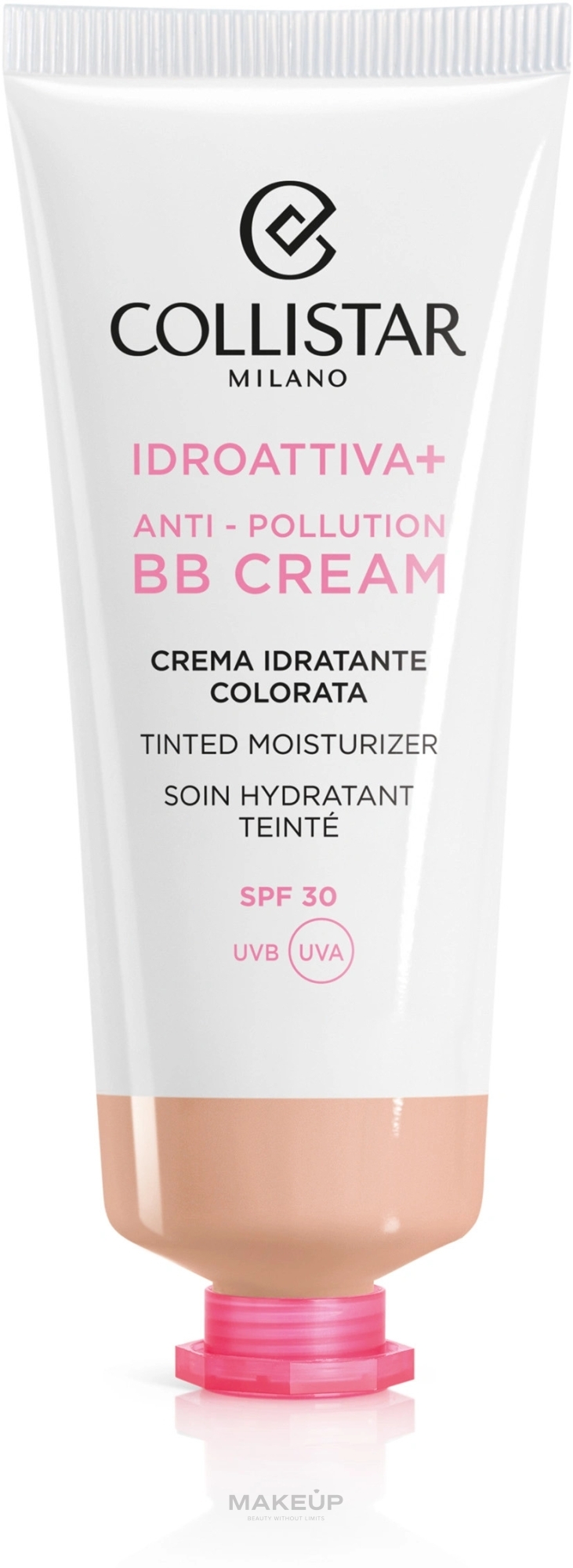 BB-крем для обличчя - Collistar Idroattiva+ Anti-Pollution BB Cream SPF30 — фото 01