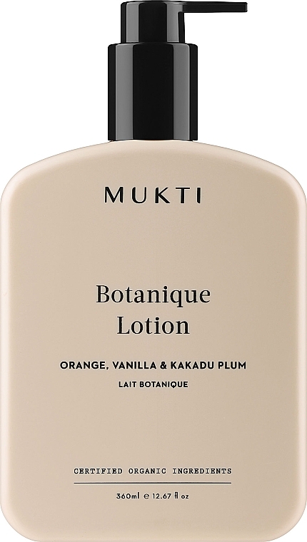 М'який лосьйон для рук і тіла - Mukti Organics Botanique Lotion — фото N1