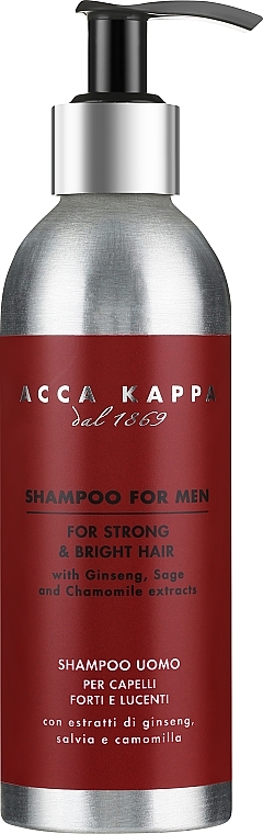 Чоловічий шампунь для сильного та світлого волосся  - Acca Kappa Shampoo For Men For Strong & Bright Hair — фото N1