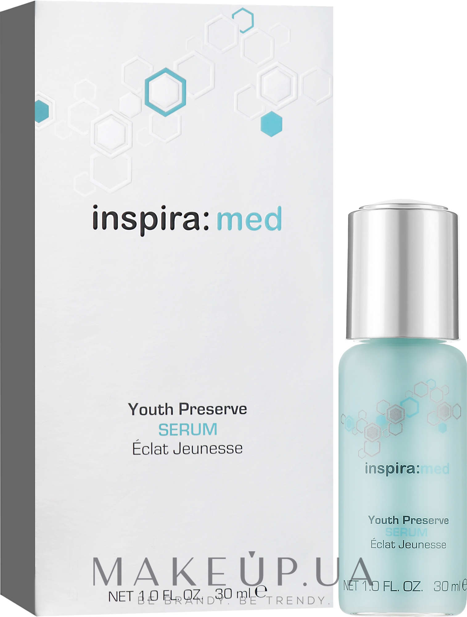 Ревіталізуюча відновлююча антивікова сироватка - Inspira:cosmetics Med Youth Preserve Serum — фото 30ml