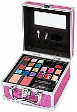 Набор для макияжа в кейсе - MYA Cosmetic Travel Pink Glitter Fashion — фото N2