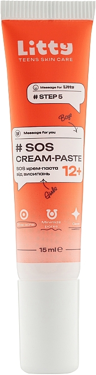 Крем-паста от высыпаний "SOS" для подростков - Litty SOS Cream-Paste