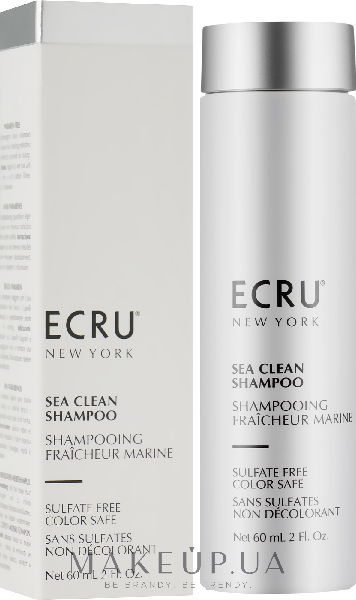Шампунь для волос "Чистое море" - ECRU New York Sea Clean Shampoo Sulfate Free Color Safe — фото 60ml