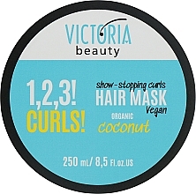 Маска для кучерявого та хвилястого волосся - Victoria Beauty 1,2,3! Curls! Hair Mask Coconut — фото N1