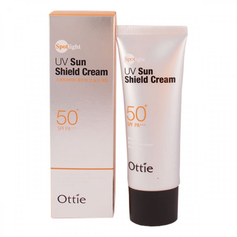 Солнцезащитный крем - Ottie Spotlight UV Sun Shield Cream SPF50+PA+++