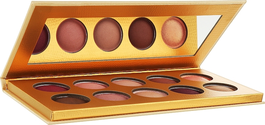Палетка тіней для повік, 10 відтінків - Makeup Revolution Pro Colour Focus Palette — фото N2