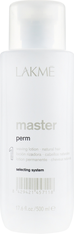 Лосьйон для завивки натурального волосся - Lakme Master Perm Waving Lotion 1 for Normal Hair — фото N1