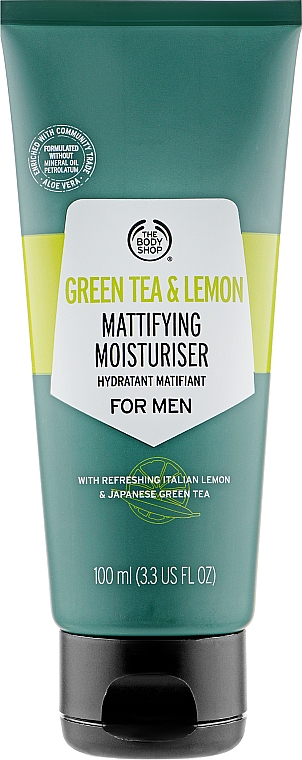 Матирующий увлажняющий крем для мужчин - The Body Shop Green Tea and Lemon Mattifying Moisturiser For Men — фото N1