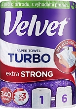 Духи, Парфюмерия, косметика Полотенца бумажные трехслойные "Turbo", 330 листов - Velvet Turbo