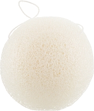 Парфумерія, косметика Спонж для вмивання конжаковий міні, білий - Cosmo Shop Konjac Sponge Mini Craft Box