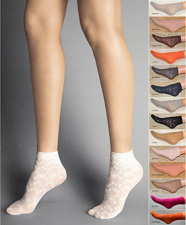 Шкарпетки для жінок "Fabienne", 20 Den, mango - Veneziana — фото N2