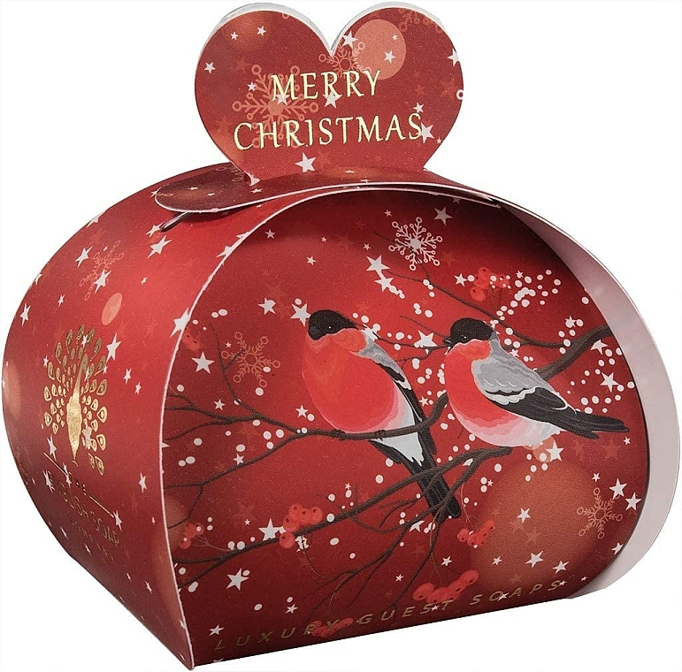 Мило "З Різдвом" з ароматом різдвяної зелені - The English Soap Company Luxury Guest Soaps Merry Christmas — фото N1