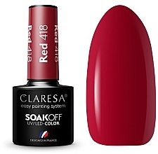 Набір гель-лаків для нігтів №22 - Claresa SoakOff UV/LED Color Red/Celebration (gel/polish/2x5g) — фото N2