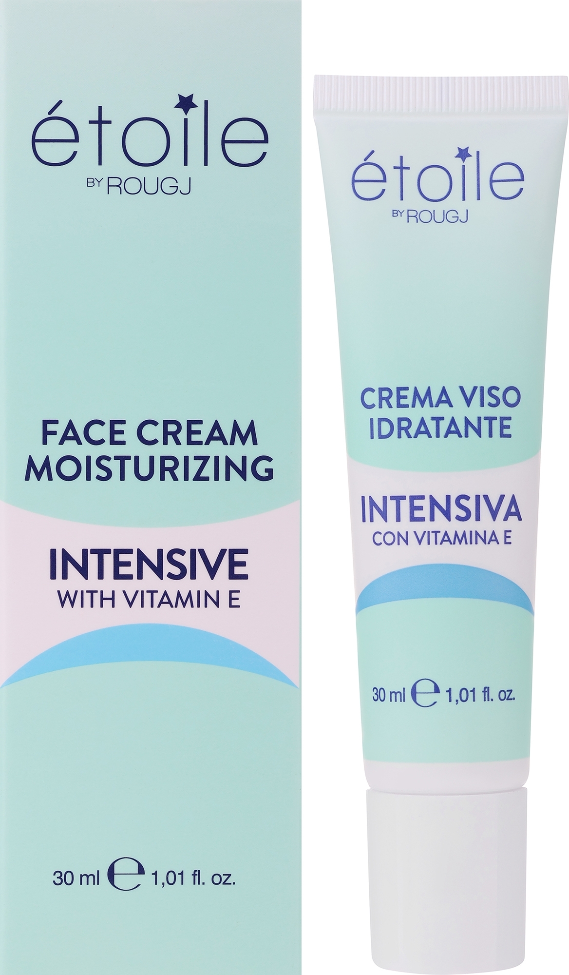 Интенсивно увлажняющий крем для лица - Rougj+ Etoile Intensive Moisturizing Face Cream — фото 30ml