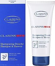 Мужской шампунь для тела и волос - Clarins Men Total H & В Shampoo — фото N2