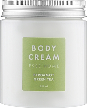 Парфумерія, косметика Крем для тіла з бергамотом і зеленим чаєм - Esse Home Body Cream Bergamot Green Tea