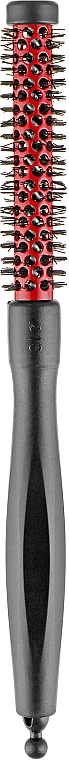 Термобрашинг турмалиновый с щетиной из термонейлона, красный, d13mm - 3ME Maestri Carbon Tourmaline — фото N1