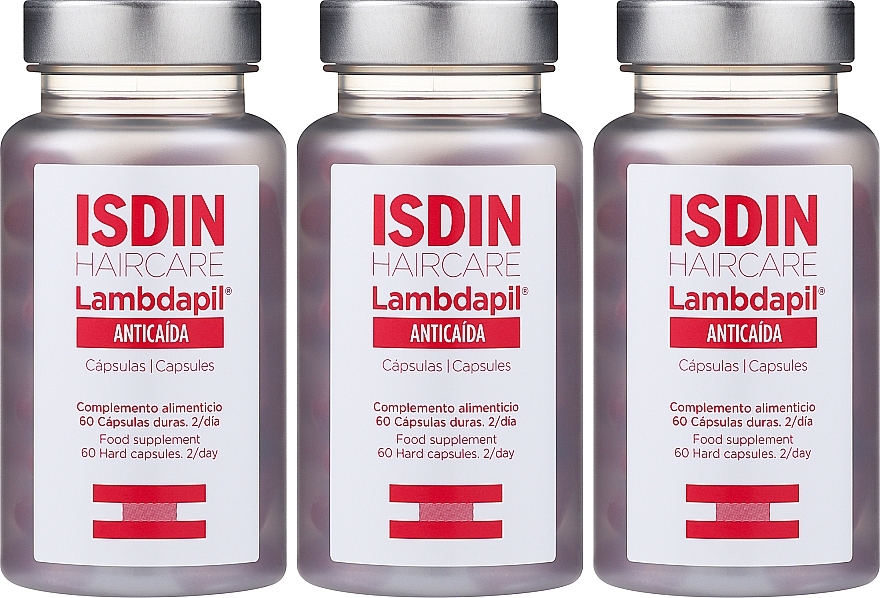 Харчова добавка від випадіння волосся, капсули - Isdin Lambdapil Anti Hair Loss — фото N2