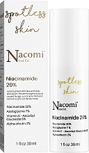 Точечная осветляющая сыворотка для лица с ниацинамидом - Nacomi Next Level Niacinamide 20% — фото N2