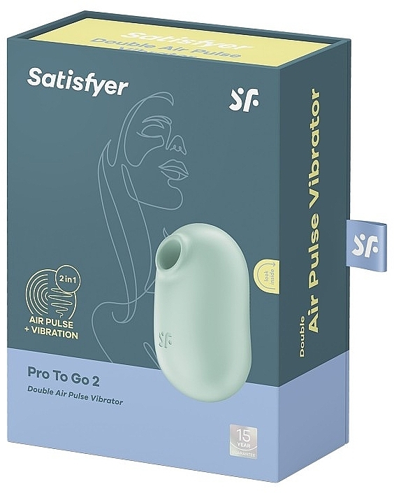 Вакуумный стимулятор для клитора, мятный - Satisfyer Pro To Go 2 Mint — фото N3