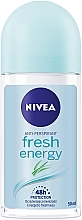 Дезодорант-антиперспірант кульковий "Енергія свіжості" - NIVEA Energy Fresh Deodorant Roll-On — фото N1