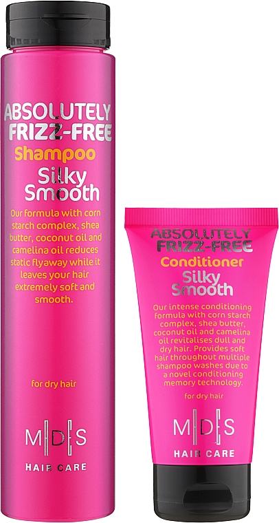 Набір для сухого й ламкого волосся - Mades Cosmetics Absolutely Frizz-free (shmp/250ml + cond/75ml) — фото N1