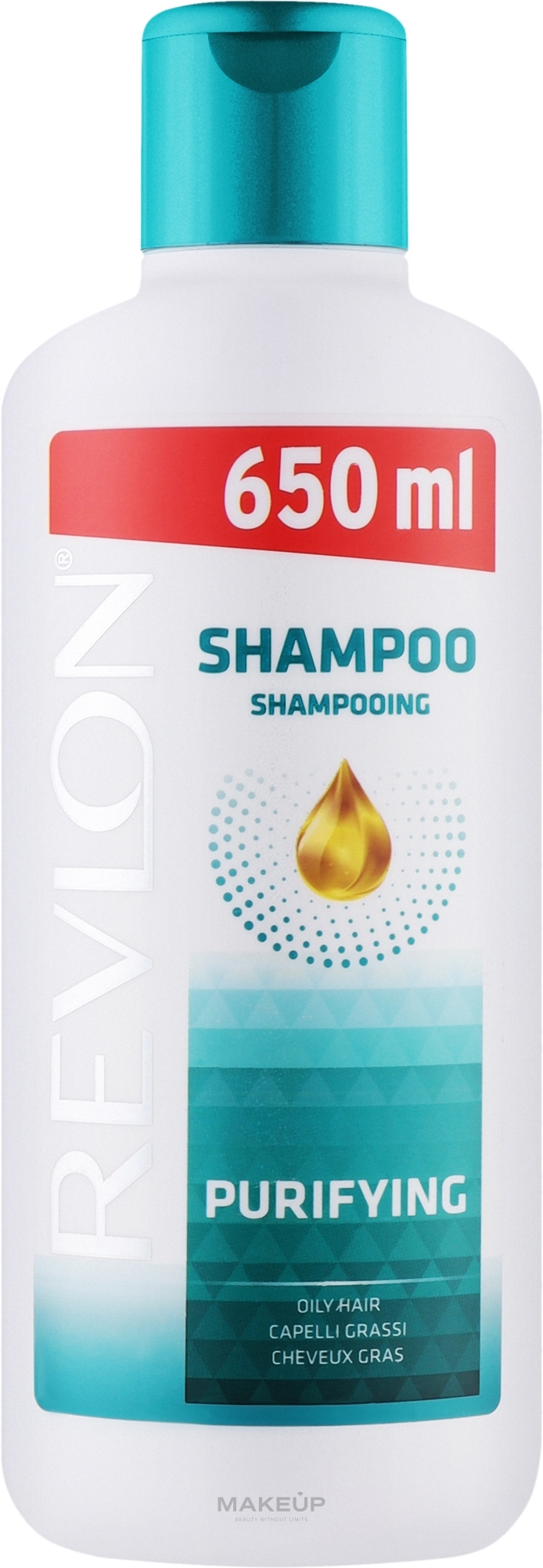 Шампунь для жирных волос - Revlon Flex Keratin Shampoo for Oily Hair — фото 650ml
