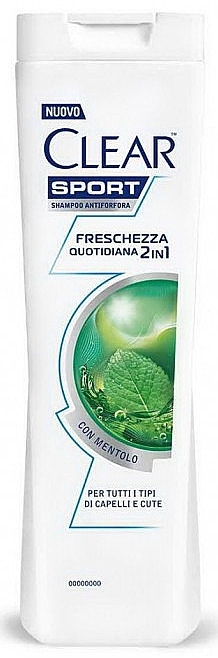 Шампунь-кондиционер 2в1 - Clear Shampoo Sport Freshness — фото N1