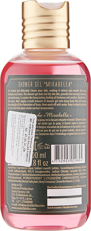 Гель для душу "Мірабелла" - Saules Fabrika Shower Gel — фото N2