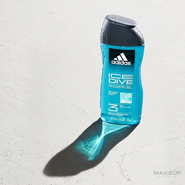 Adidas Ice Dive Body Hair Face - Гель для душа — фото N7