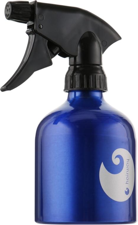 Алюмінієвий розпилювач для води, синій - Hairway Barrel Logo — фото N1